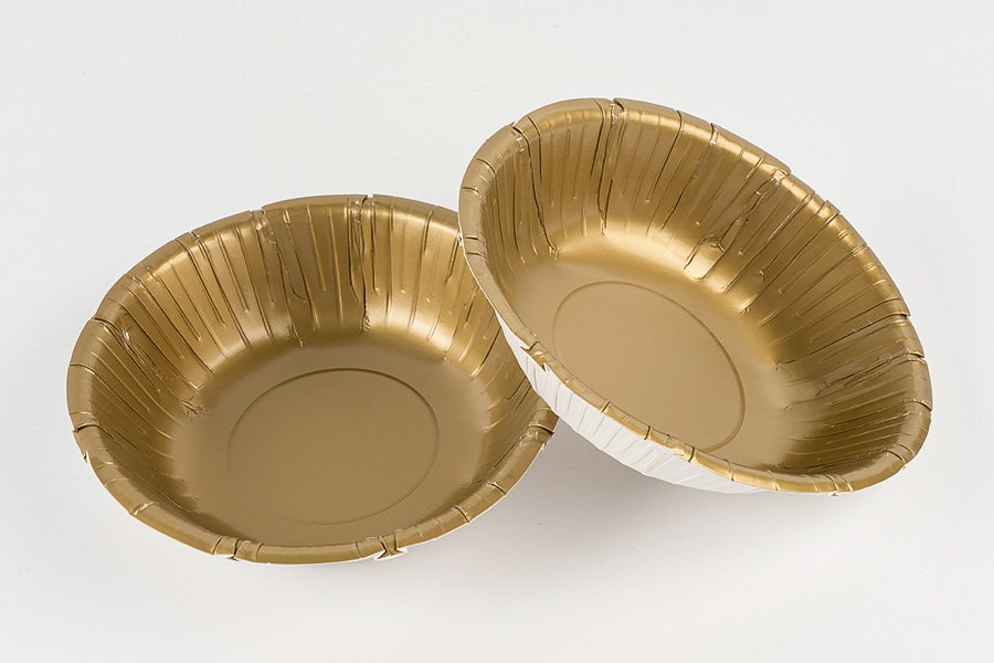 Gold-stamped Paper Plates