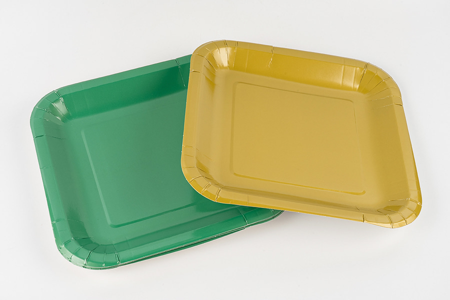 Solid Color Square Paper Plates