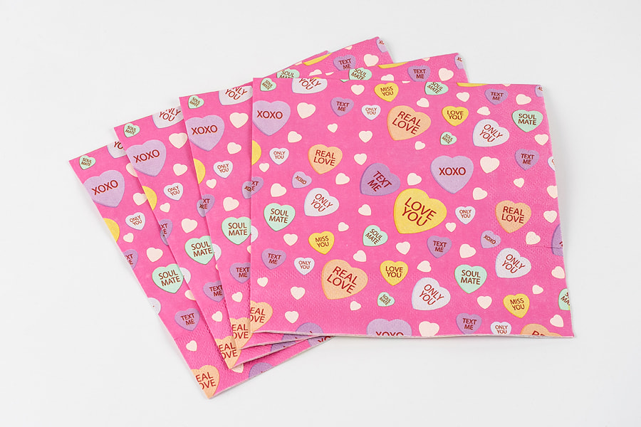 Romantic Heart-themed Napkin