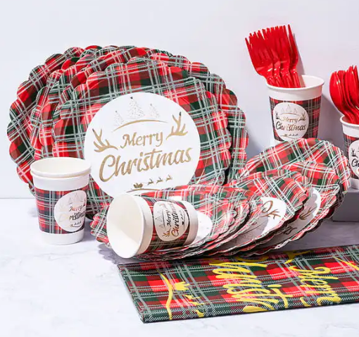 What are holiday catering paper sets?
